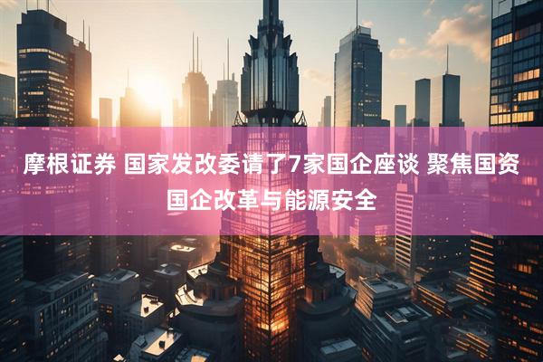 摩根证券 国家发改委请了7家国企座谈 聚焦国资国企改革与能源安全